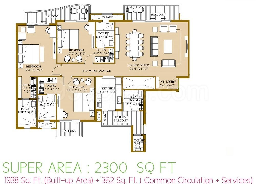 Sector150_ATS_Prestine_2300sqft_FloorPlan