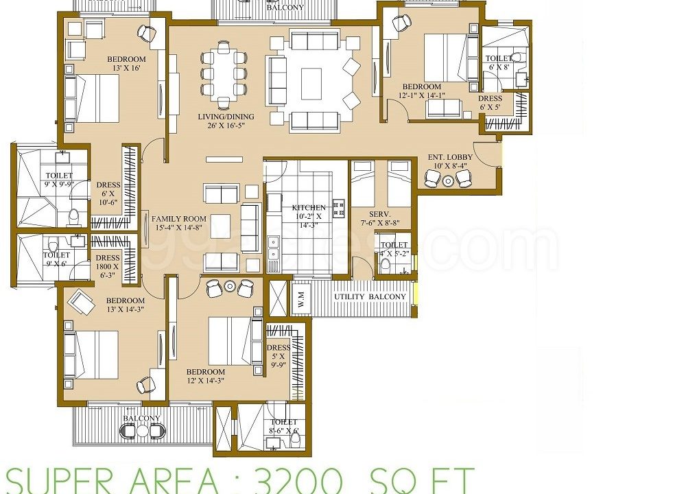 Sector150_ATS_Prestine_3200sqft_FloorPlan